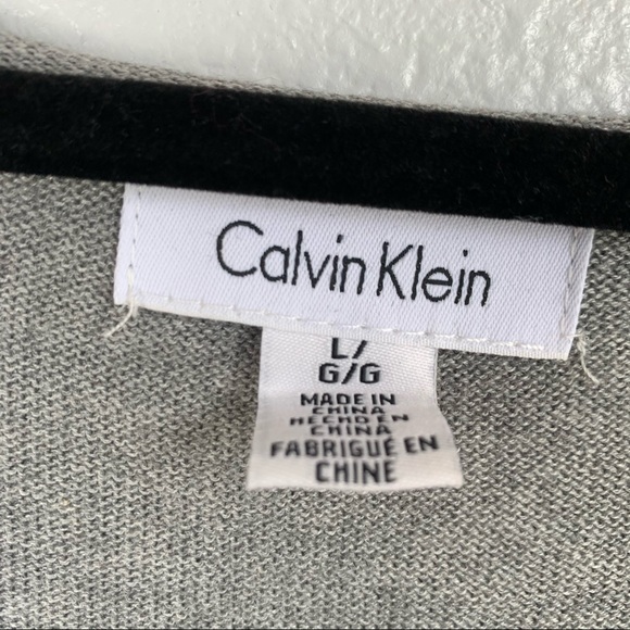 Calvin Klein Gray Silver Studded Sweater - Picture 5 of 6